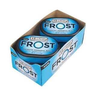 Ice Breakers Frost Peppermint 6 Count 1.5oz Cans Sugar Free Mint Candy