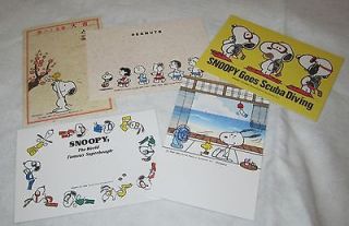 SNOOPY HALLMARK POSTCARD LOT OF 5 FROM JAPAN (4 ARE ALSO SANRIO)