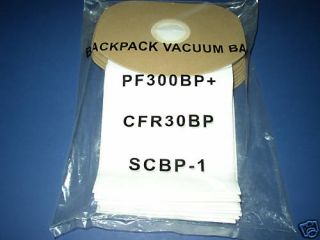 Powr Flite BackPack Vacuum Cleaner Bags CFR30BP SCBP 1