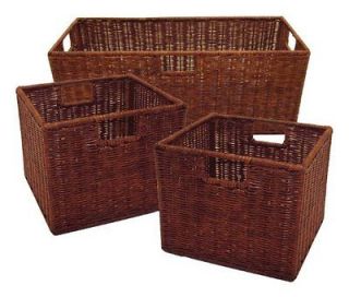 Wood Made Storage Nice Hand Basket Book/Toy Organizer   FREE SHIP