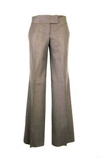 New ZANELLA Italy Gaby 100% Wool Brown Dress Pants Slacks Size 4 NWT