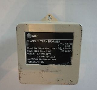 Class 2 Power Transformer Sony AC T120 AC 120v 60Hz 4.5w DC 12v