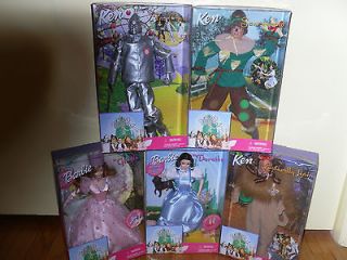 Wizard of Oz Barbie and Ken Dolls Set of 5