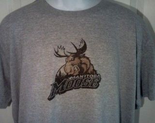 Manitoba MOOSE AHL Hockey Throwback Styel T Shirt X Large