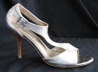 BANDOLINO Stunning Sexy Gold Metallic Goddess Sandals PEEP TOE Shoes