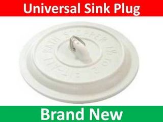Universal Sink Plug Basin White for home Travel Holiday fits all