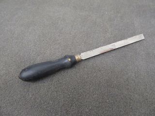 Forschner Ice Chisel ? & File or Sharpening Stone Vintage Tool No. 8