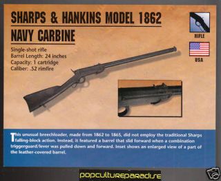 SHARPS & HANKINS MODEL 1862 NAVY CARBINE Firearms CARD