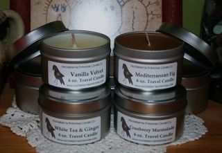 Travel Tin Candle Fruit, Berry, Citrus U Pick Your Scent, N through Z
