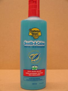 NEW BANANA BOAT SOOTH A CAINE SPRAY GEL WITH LIDOCAINE FOR FAST