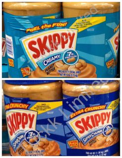 48oz Skippy Peanut Butter Choose Variety Super Chunk Creamy, 2 x 1