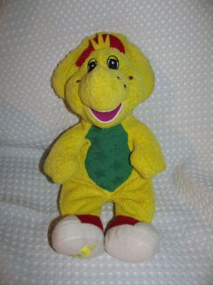 12 Barney BJ Plush Dinosaur Golden Bear SOFT Toy Beanbag Stuffed