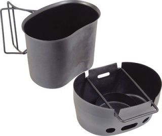 Steel Army Cooking Unit Camping Canteen Cup Mug Set Water Bottle