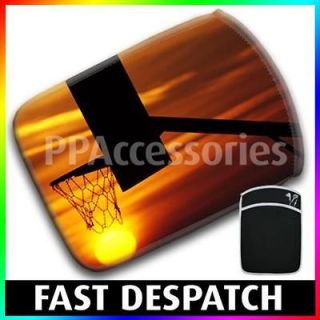 Silhouette Basketball Net & Hoop at Sunset Tablet / eReader Sleeve
