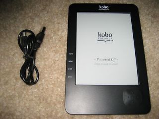 Kobo Wireless eReader 1GB, Wi Fi, 6in   Black   N647B KBU B