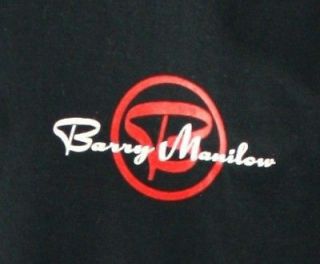 Barry Manilow Concert Tour 95 Crew T Shirt XL Black 1995 Fanilow