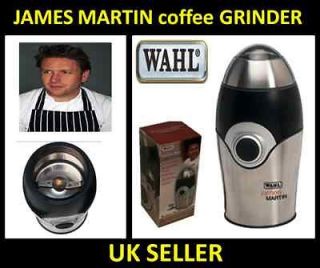 James Martin Steel Mini Grinder Coffee Spice Herbs Bean Burr Maker