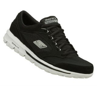 SKECHERS SHOES 53569 ON THE GO WALK LACE MEN NEW BLACK WHITE COMFORT