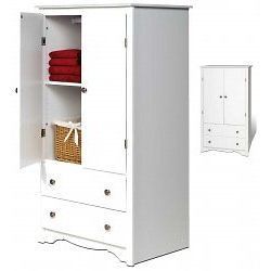 Monterey White Bedroom Armoire   by Prepac