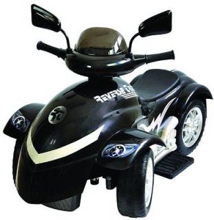 Reverse Trike Ride On, 6 Volt Battery Operated Kids Riding Toy   Black