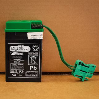 NEW** Genuine Peg Perego 6 volt 4.5 ah Green Battery (6V)