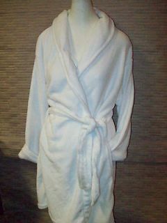 West Loop Luxurious White Toweling Spa Bath Short Wrap Robe (Sz L/XL