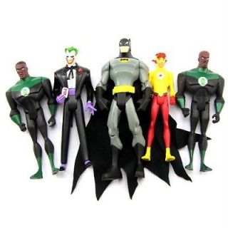 LOT 5X DC UNIVERSE The Joker Batman FLASH GREEN LANTERN FIGURES FX11
