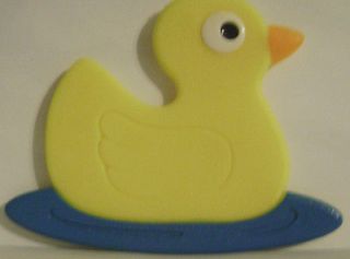 NEW 5 Yellow Rubber Ducky Duck Safety Tread Strip Bath Tub Mat Suction