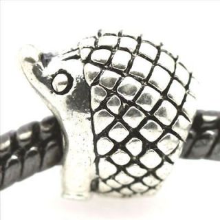 listed D372A2 Pangolin scales European Silver Bead Charm Fit Bracelet