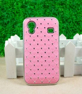 luxury Pink bling Star Hard Back Cover Case Skin for Samsung Galaxy