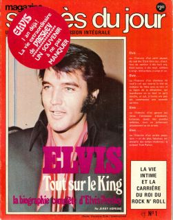 CANADA FRENCH BIOGRAPHY & PHOTO BOOK 1977 ELVIS PRESLEY BY JERRY