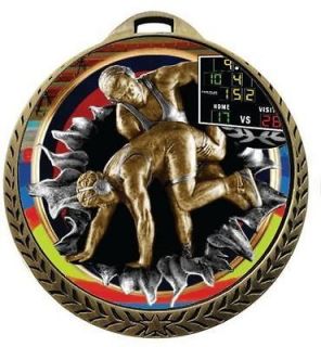 Burst Wrestling Medals w/Ribbon Any Qty Ships in USA $5.49