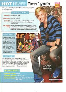 Ross Lynch, Full Page Pinup Clipping