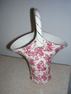 Formalities Basket Vase with Handle By Baum Bros