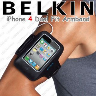 BELKIN Dual Fit Armband Water Resistance for Apple iPhone 4 S 4S Black