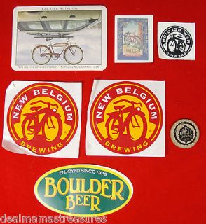 Tatoo Postcard Coaster Fat Tire Bike New Belgium ODell Boulder