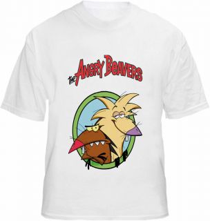 Angry Beavers T shirt Cartoon Tee Beavers Retro
