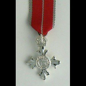 MBE Mini Medal   Member of the Order of British Empire