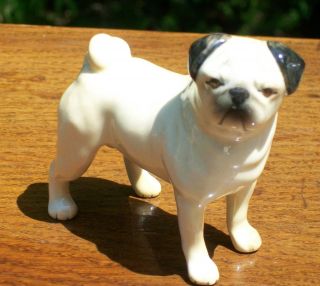 Vintage Small Beswick Pug Dog England