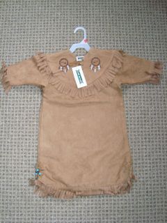 Baby Toddler Pocahontas Dress Native Fringed Outfit Indian Costume NWT