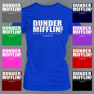 Dunder Mifflin The Office Funny DWIGHT SCHRUTE Ladies T Shirt