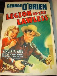 LEGION OF THE LAWLESS George OBrien Virginia Vale Original Movie