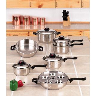 Ply Steam Control 17pc T304 Stainless Steel Induction Stove Ready