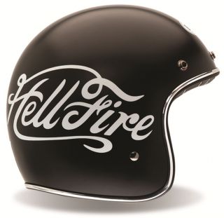 Bell Custom 500 Vintage Motorcycle Helmet Hellfire Medium