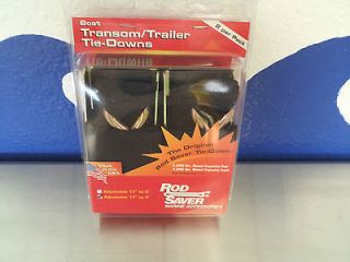 Rod Saver Deluxe Set Transom Tie Downs For Boat Trailer TTD 4