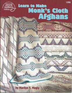 Learn to Make Monks Cloth Afghans by Marilyn T. Magly #1295