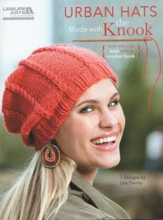 Made with the Knook Crochet Hook Knitting Knit Patterns Cap Beanies