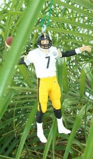 Pittsburgh Steelers Ben Roethlisberger Christmas Holiday Tree Ornament