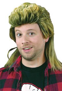 Mullet 80s Blonde Hilly Billy Hillbilly Funny Men Costume Wig