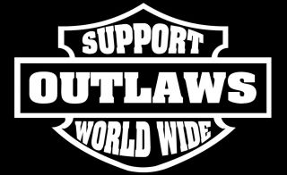 Outlaws white Support shield